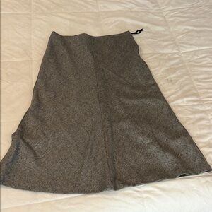 Banana Republic Gray Asymmetrical A-Line Midi Skirt